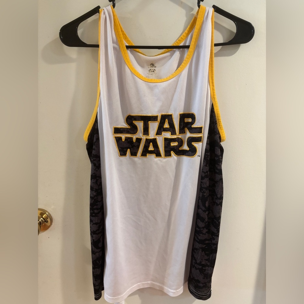 Star Wars Logo Rebels 77 Athletic Tank Jersey Knit Adult Size M